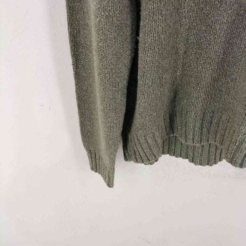 ポロバイラルフローレン Polo by RALPH LAUREN 90s エルボーパッチ アクリルリネン混コットンVネックニット メンズ import:XL