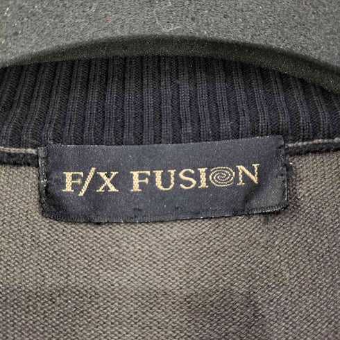 F/X FUSION マルチデザイン ハーフジップニット メンズ