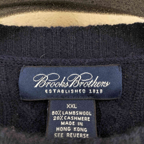 ブルックスブラザーズ BROOKS BROTHERS ラムウールカシミア ケーブルニット メンズ import:XXL
