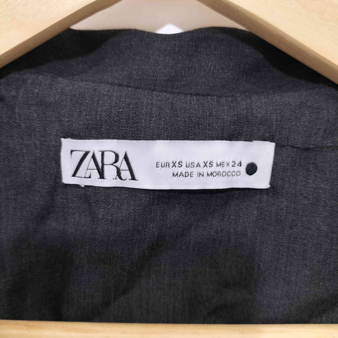 ザラ ZARA ウールブレンドクロスオーバーワンピース レディース import:XS