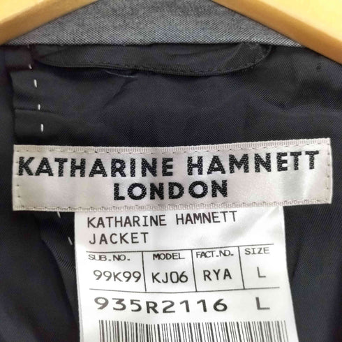キャサリンハムネットロンドン KATHARINE HAMNETT LONDON コットンポリ 2B テーラードジャケット メンズ import:L