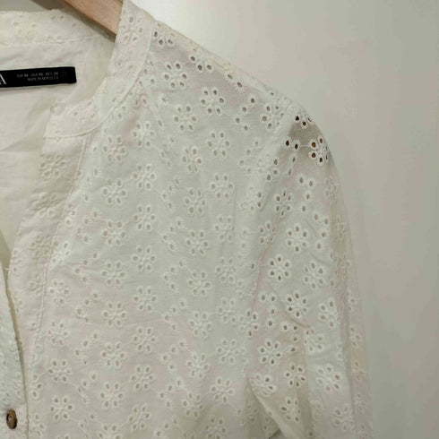 ザラ ZARA カットワーク刺繍ワンピース レディース import:XS