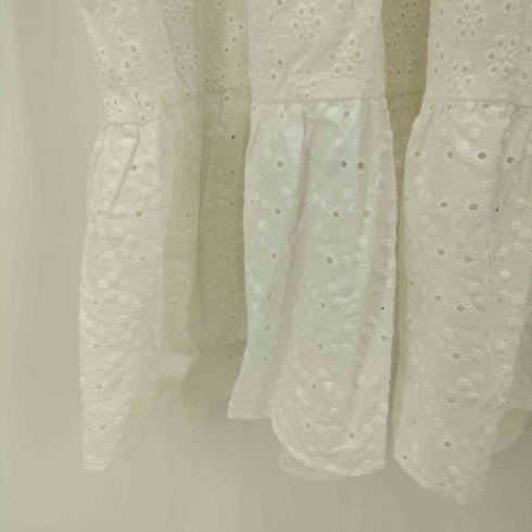 ザラ ZARA カットワーク刺繍ワンピース レディース import:XS
