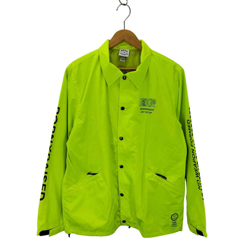 ボーンアンドレイズド BORN X RAISED 両面プリントロゴ コーチジャケット メンズ M