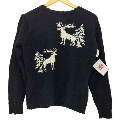ラルフローレン RALPH LAUREN ショルダーボタン フリルデザインハンドニット レディース 160