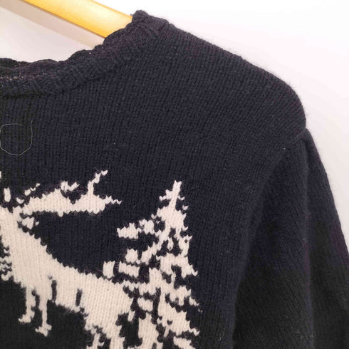 ラルフローレン RALPH LAUREN ショルダーボタン フリルデザインハンドニット レディース 160