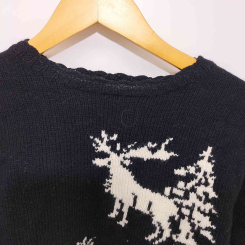 ラルフローレン RALPH LAUREN ショルダーボタン フリルデザインハンドニット レディース 160