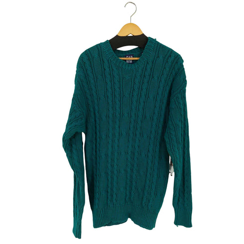 ギャップ Gap 90s MADE IN HONGKONG OLD ラミーコットン ケーブルニット メンズ import:M