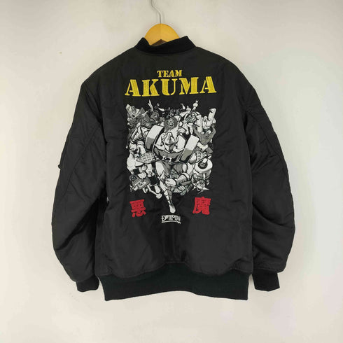 AKUMA 刺繍 MA-1 フライトジャケット メンズ JPN:XL