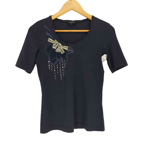エスカーダスポーツ ESCADA SPORT ビジュー刺繍 S/S TEE レディース JPN:XS