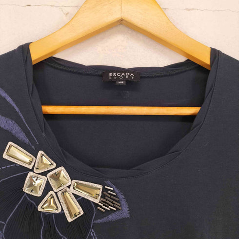 エスカーダスポーツ ESCADA SPORT ビジュー刺繍 S/S TEE レディース JPN:XS