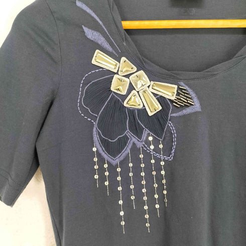 エスカーダスポーツ ESCADA SPORT ビジュー刺繍 S/S TEE レディース JPN:XS