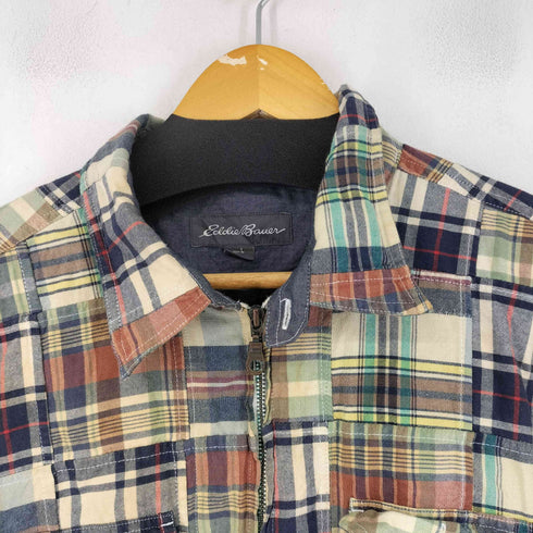 エディーバウアー Eddie Bauer チェックパッチワークジャケット メンズ JPN:L