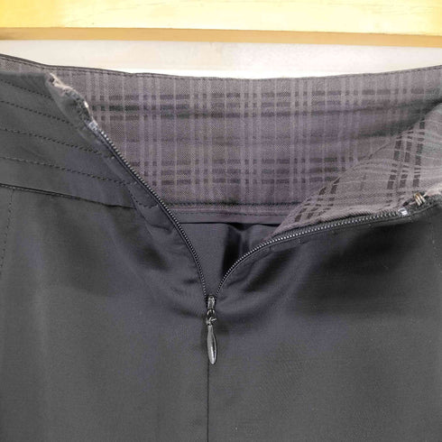 バーバリーブラックレーベル BURBERRY BLACK LABEL レーヨン混 2タックタイトスカート レディース FR:38-40