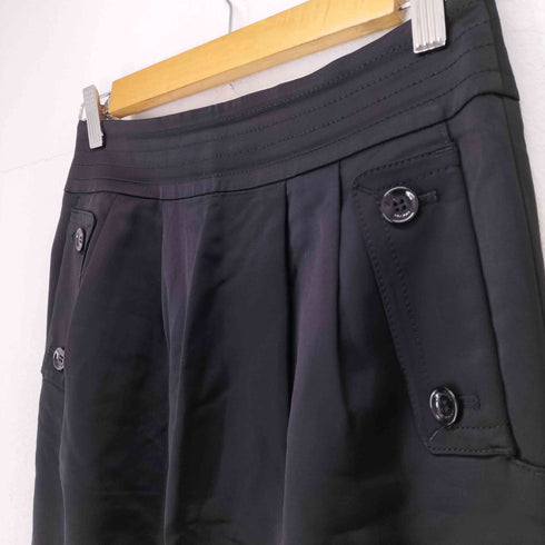 バーバリーブラックレーベル BURBERRY BLACK LABEL レーヨン混 2タックタイトスカート レディース FR:38-40