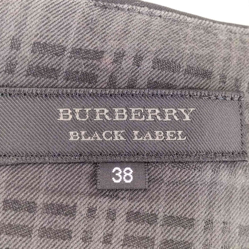 バーバリーブラックレーベル BURBERRY BLACK LABEL レーヨン混 2タックタイトスカート レディース FR:38-40