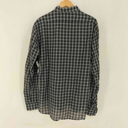 サンローランパリ SAINT LAURENT PARIS MADE IN ITALY 両ポケ コットンチェックL/Sシャツ メンズ UK:40