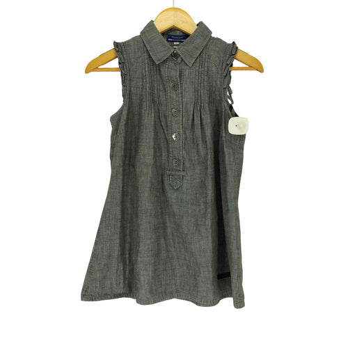 バーバリーブルーレーベル BURBERRY BLUE LABEL ギャザーデザインノースリーブブラウス レディース FR:38