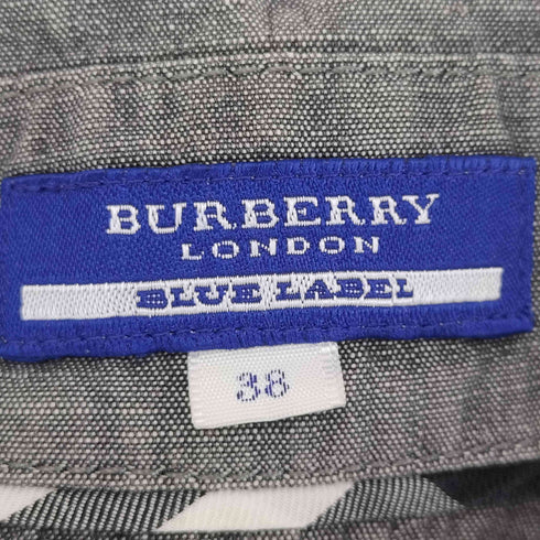 バーバリーブルーレーベル BURBERRY BLUE LABEL ギャザーデザインノースリーブブラウス レディース FR:38
