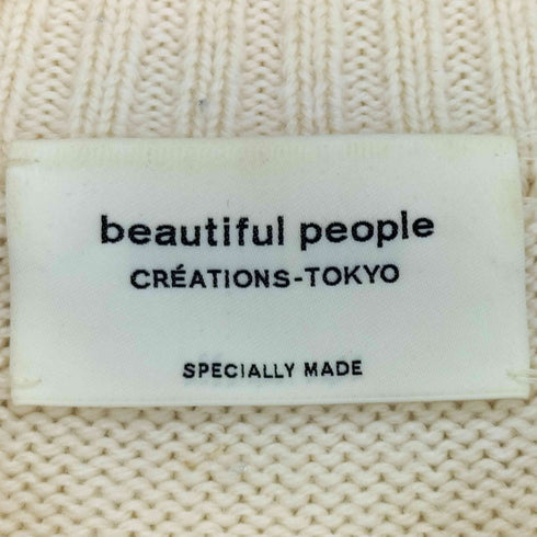 ビューティフルピープル beautiful people レイヤードカラー ウールニット レディース 140