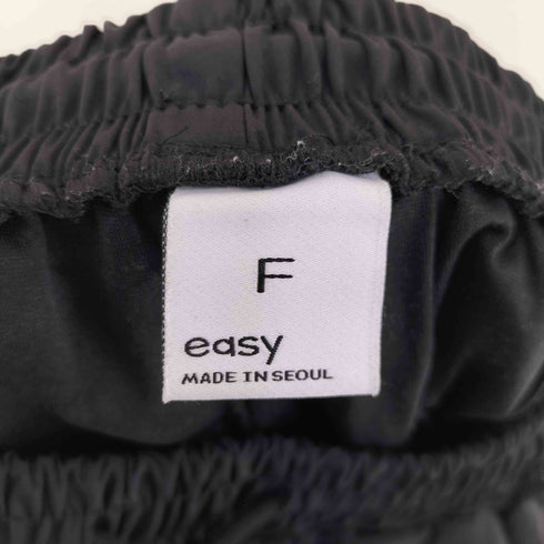 easy MADE IN SEOUL 裾ドローコード ナイロンシェルパンツ ダーツ メンズ FREE