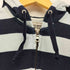 ユニクロ UNIQLO 00S OLD LIGHT WEIHT SWEAT ボーダー ダブルジップアップ パーカー Y2K グランジ メンズ JPN:L