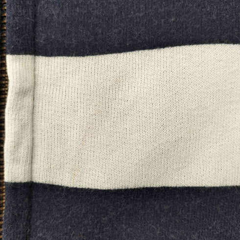 ユニクロ UNIQLO 00S OLD LIGHT WEIHT SWEAT ボーダー ダブルジップアップ パーカー Y2K グランジ メンズ JPN:L