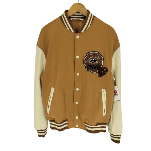 ザラ ZARA DNWR ワッペン アームバイカラー スムース ポリ スタジアムジャケット スタジャン メンズ import:M