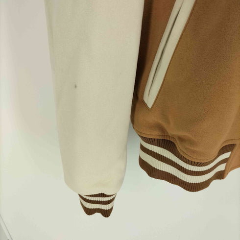 ザラ ZARA DNWR ワッペン アームバイカラー スムース ポリ スタジアムジャケット スタジャン メンズ import:M