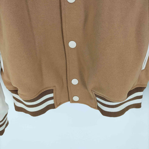 ザラ ZARA DNWR ワッペン アームバイカラー スムース ポリ スタジアムジャケット スタジャン メンズ import:M