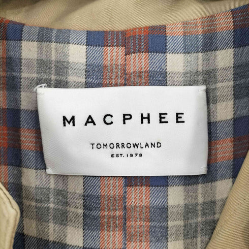 マカフィー MACPHEE スーピマコットン ステンカラーコート レディース JPN:38