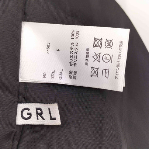グレイル GRL リボンベルト付き フェイクウール トレンチ コート レディース FREE