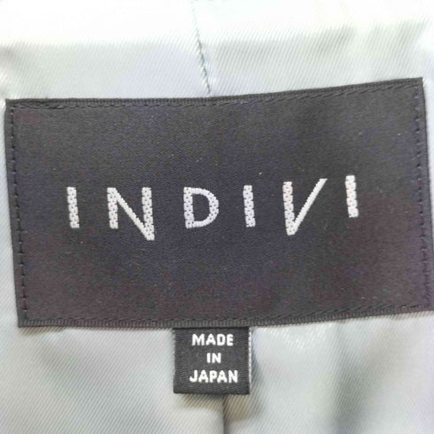 インディヴィ INDIVI ウールリバーテーラードコート レディース 36
