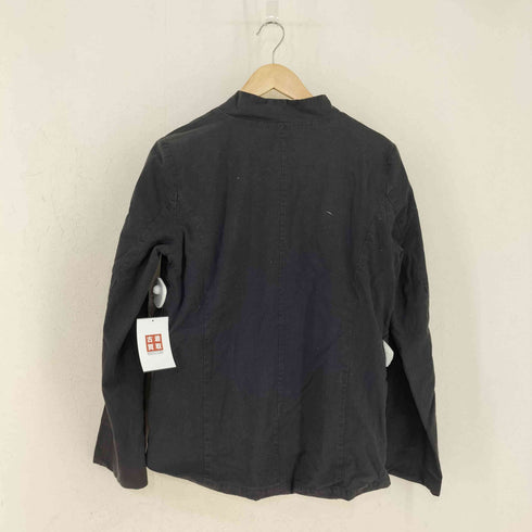 ヤーモ yarmo MADE IN ENGLAND コットンリネン マオカラ―ジャケット レディース JPN:38