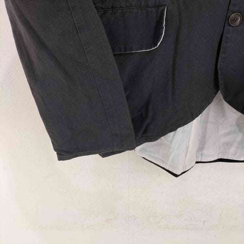 ヤーモ yarmo MADE IN ENGLAND コットンリネン マオカラ―ジャケット レディース JPN:38