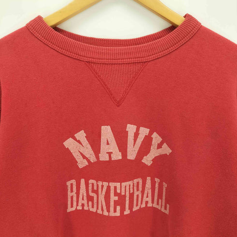 C.A.B.CLOTHING 両v NAVY BASKETBALLプリント スウェット メンズ 38/40