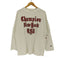 チャンピオン Champion オールドイングリッシュ ブラックレター グラフィックプリント ルーズフィット オーバーサイズ ロンT メンズ JPN:L
