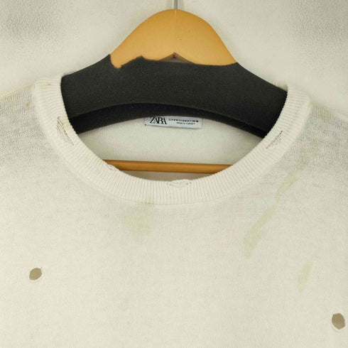 ザラ ZARA タイダイダメージニット メンズ import:M