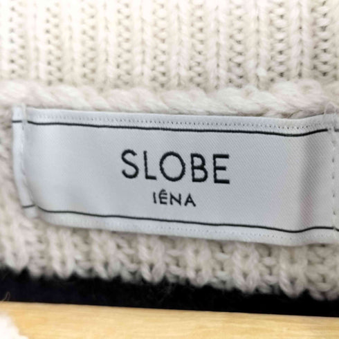 スローブイエナ SLOBE IENA 肩畦ボーダーニット レディース