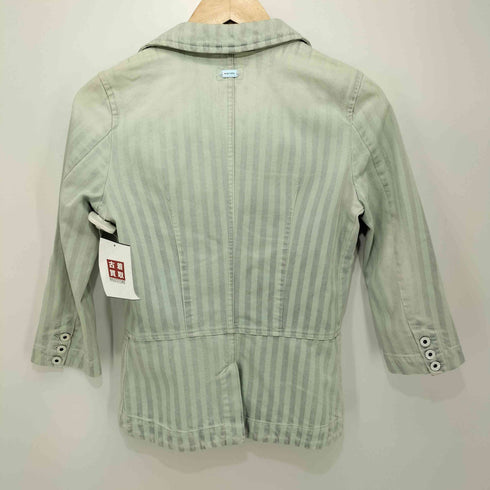 ディーゼル DIESEL グランジ デニム ストライプジャケット レディース import:XS