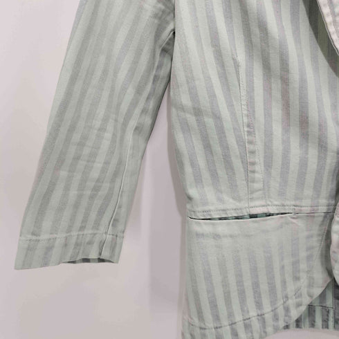 ディーゼル DIESEL グランジ デニム ストライプジャケット レディース import:XS