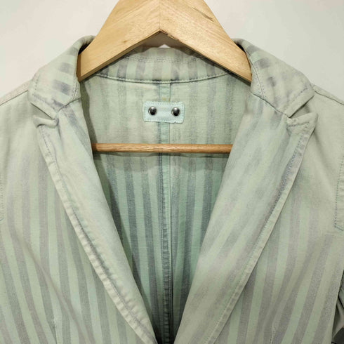 ディーゼル DIESEL グランジ デニム ストライプジャケット レディース import:XS