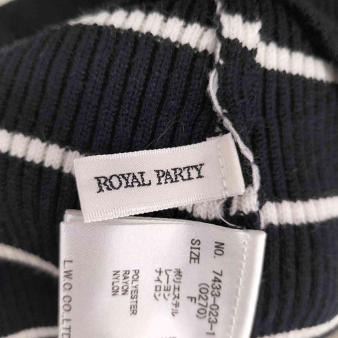 ロイヤルパーティー ROYAL PARTY ウォッシャブルVネックロングニットワンピース レディース FREE