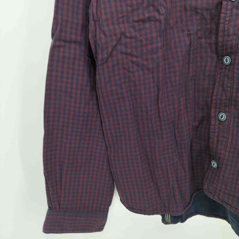 ディーゼル DIESEL ダブルガーゼ チェック柄シャツ メンズ import:L