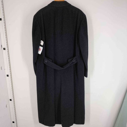 PLANTA 日本製 PURE NEW WOOL SUPER ANGORA70 アンゴラ70% ダブルブレストチェスターコート ロングコート メンズ L-LARGE
