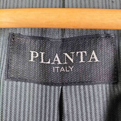 PLANTA 日本製 PURE NEW WOOL SUPER ANGORA70 アンゴラ70% ダブルブレストチェスターコート ロングコート メンズ L-LARGE