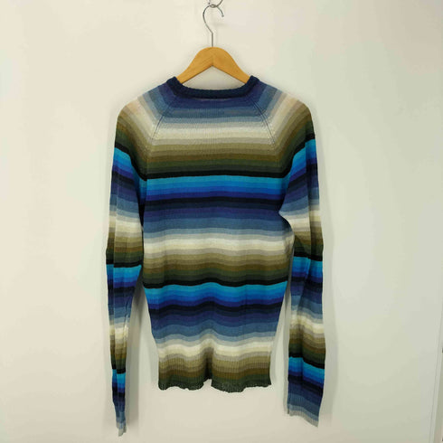 ディーゼル DIESEL リネンボーダーニット メンズ import:L