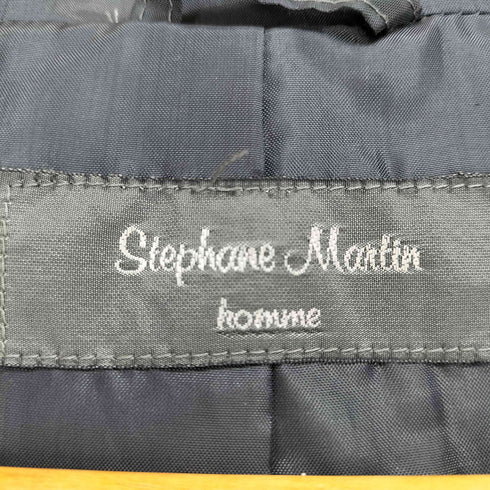 STEPHANE MARTIN HOMME ウールレーヨンフーデッドジップコート メンズ JPN:L