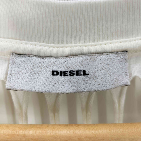 ディーゼル DIESEL ゼブラ柄ダメージ加工Tシャツ レディース import:XS