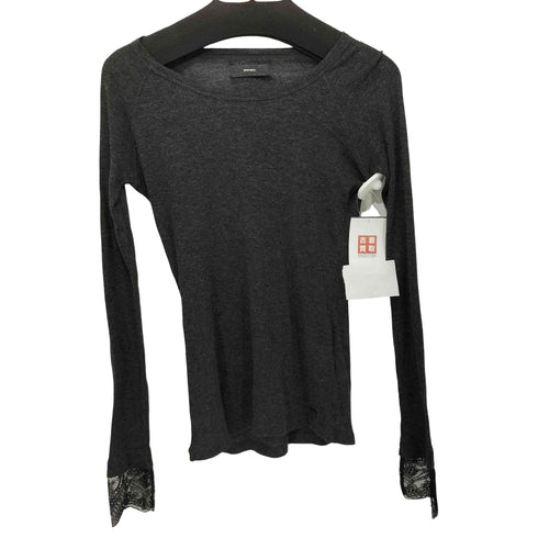 ディーゼル DIESEL 袖レース リブカットソー レディース import:XS